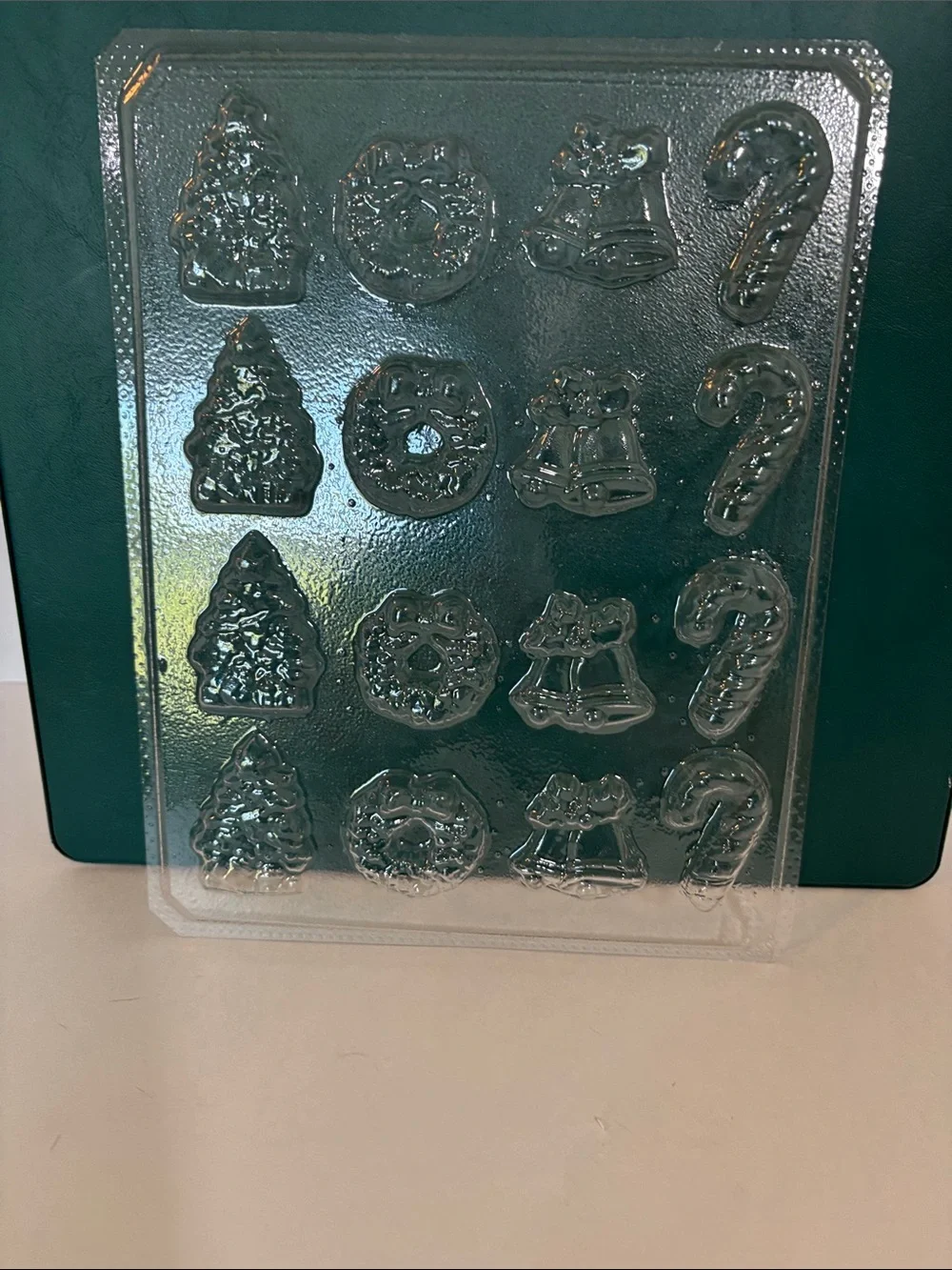 Assorted Holiday/winter Chocolate and Candy Molds - Clear and Gold Plastic